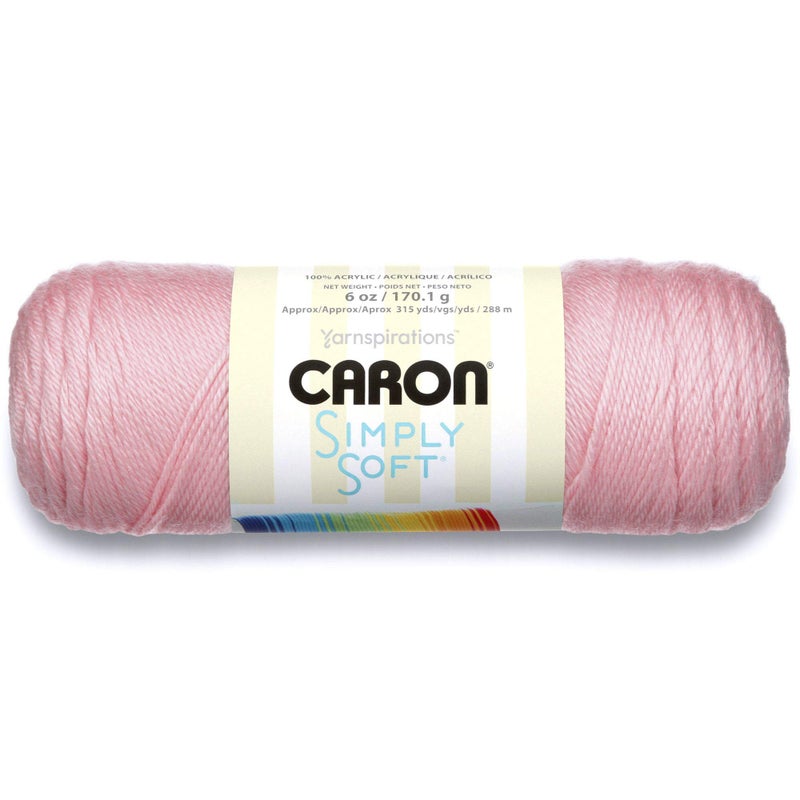Caron Simply Soft Solids Yarn (4) Medium Gauge 100% Acrylic - 6 oz - Pink - Machine Wash & Dry (H970039719) - Image 1